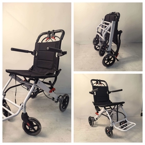 Fauteuil roulant pliant en aluminium économique <span class=keywords><strong>pour</strong></span> le voyage, prix de gros, équipement médical <span class=keywords><strong>pour</strong></span> personnes âgées et handicapées - Product Image 4