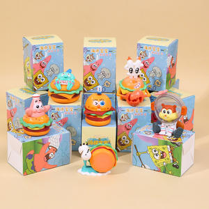 Statuette Blind Box di <span class=keywords><strong>Mr</strong></span>. Krabs, Merchandise Anime, Modelli da Collezione di Tendenza, Regali di Compleanno, Decorazioni da Scrivania, Giocattoli per Feste a Tema Burger, Estrazioni a Sorpresa - Product Image 3