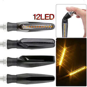 Clignotants LED ABS pour moto, lumière blanche ambre 6000K, 10W, clignotants de rétroviseur avant - Product Image 4