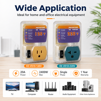 Régulateur de tension automatique (AVR) Puluos KE-V010-120/220V 0,5 KVA monophasé avec fonction de temporisation