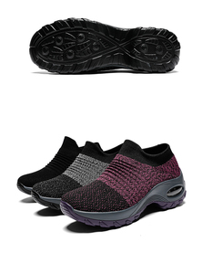 Scarpe moda taglie forti da <span class=keywords><strong>donna</strong></span> Sneaker con cuscino d'aria superiore in tessuto volante - Product Image 6