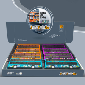 Con luz y sonido Inercia <span class=keywords><strong>Doubledeck</strong></span> Bus Friction Toys 2025 - Product Image 6