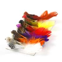 Vente chaude Oiseau de plumes colorées Oiseau artificiel pour la décoration de fête