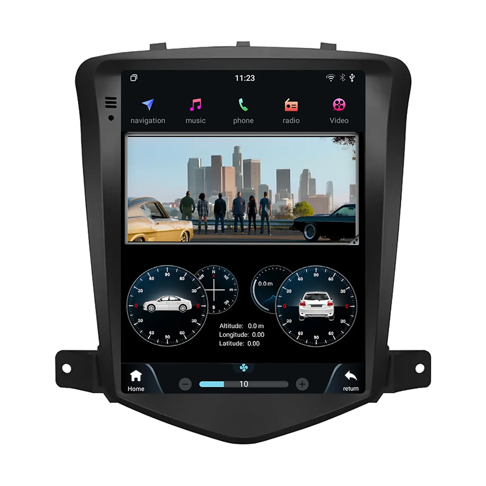 Вертикальный экран Android 10 мультимедийный плеер для Chevrolet Chevy Cruze 2009-2015 10,4 дюйма GPS-навигация WiFi 4G Автомагнитола