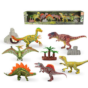 9 pièces <span class=keywords><strong>de</strong></span> figurines <span class=keywords><strong>de</strong></span> dinosaures réalistes en plastique <span class=keywords><strong>de</strong></span> 5 à 9 pouces, Dinosaurio Juguetes avec mâchoires mobiles - Product Image 1