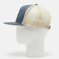 Casquette de camionneur ajustée avec broderie 3D personnalisée, applique animale et motif d'image en tissu toile/maille/velours pour usage extérieur