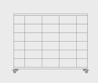 Mesa de soporte de video plegable de seis partes con pantalla LED de fachada P1.53 P1.86 P2.5 P3.076, cabina de DJ, pantalla LED de pared para clubes musicales