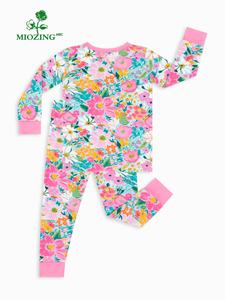 Pijamas para Bebé Miozing en Stock, Pijamas de Bambú Hipoalergénicos, Conjuntos de Pijamas de Fibra de Bambú para Niños, MOQ Bajo, Cantidad Mínima de Pedido - Product Image 2