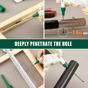 Pennarello indelebile a punta lunga da 40 mm a base d'olio, impermeabile e anti-sbiadimento, <span class=keywords><strong>per</strong></span> marcatura di fori profondi su legno e <span class=keywords><strong>piastrelle</strong></span> - Vendita calda transfrontaliera - Product Image 2