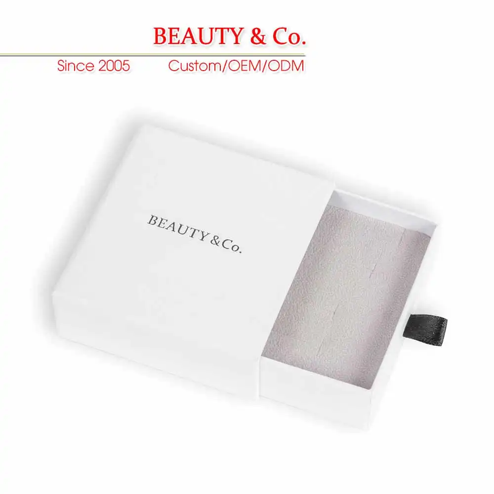 Eco Friendly Multifonction Cajas Para Joyeria Custom Jewelry Packaging Box Cardboard Sliding Drawer Gift Paper Jewelry Box