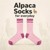 Chaussettes en alpaga Renaissance, chaussettes mi-mollet imprimées, nouvelles chaussettes en laine épaisses et chaudes pour l'automne et l'hiver