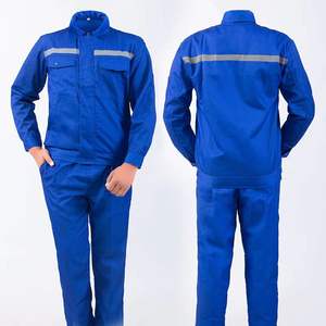 綿断熱耐火スーツブルーウェアラフワークウェア安全カバーオールオールファクトリーワーカーユニフォーム - Product Image 6
