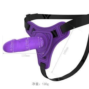 Arnés de correa ajustable de silicona de venta caliente en consoladores con cinturón usable para hombre mujer lesbiana - Product Image 3