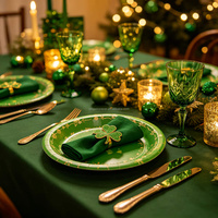 Assiettes en papier Joyeux Anniversaire, vaisselle jetable colorée pour décorations de fête