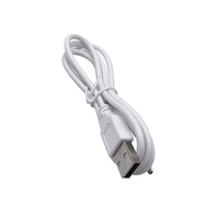 USB-A 마이크로 USB 5핀 브레이드 PVC 케이블 4코어 22AWG 순수 구리 2A 고속 충전 화이트/블랙 1M 보증기간 12개월 파워 뱅크용