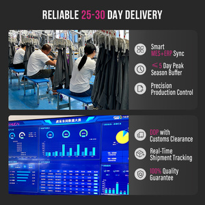 Áo tập gym nam HUCAI chất liệu polyester spandex nhẹ, thoáng khí, nhanh khô, co giãn tốt. - Product Image 5