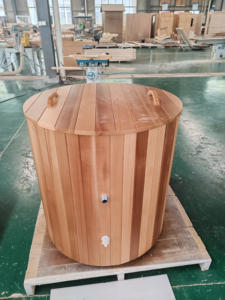 Eisbad aus Kanadischem Zedernholz, Outdoor-Badezuber aus Holz mit Abdeckung, Eisbadewanne zum Verkauf - Product Image 6