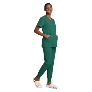 Unisex Scrub Suit Set Breathable Woven Split Design For Medical Staff Hospital Uniforms - Product Image 5