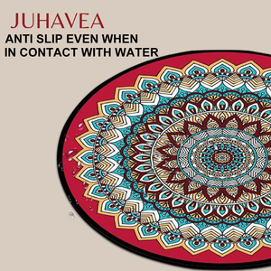 Tapete de Meditación Redondo Personalizado para Yoga y Ejercicios de <span class=keywords><strong>Mindfulness</strong></span> con Superficie Antideslizante y Diseños Modernos y Elegantes - Product Image 6