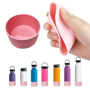 Housse de protection en silicone compatible avec la plupart des bouteilles d'eau, manchon antidérapant pour le fond, housse en silicone pour bouteille de 32/40 oz - Product Image 2