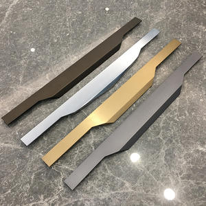 质量好的家具C型厨房衣柜铝制手形手柄黑色手柄 - Product Image 3