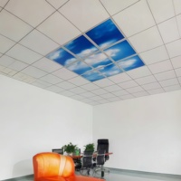 Panneau lumineux LED 40W 595x595 Sky Cloud, plafonnier encastré 600x600 pour hôpital, bureau, clinique, lampe décorative Sky Panel