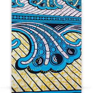 Tissus Cire Dorée Brocart Coton Cire Textiles Pagne Africain Hollande Véritable Tissu Cire - Product Image 5