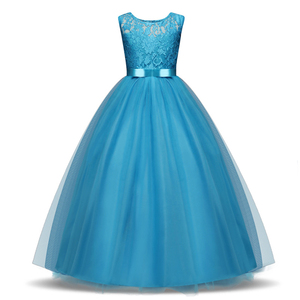 Nuevos Vestidos de Fiesta para Niñas 2018, Vestidos de Encaje con Flores para Bodas, Vestidos de Primera Comunión para Niñas - Product Image 5