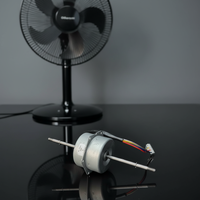 Moteur à induction monophasé à condensateur 230V 32W 2400 tr/min, moteur AC encapsulé en métal de 80 mm pour purificateur d'air et ventilateur domestique