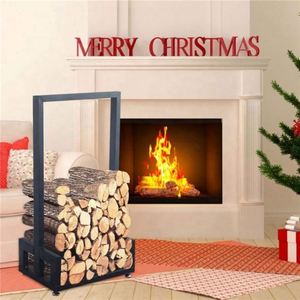 Support de rangement pour bûches en fer robuste de 4 pieds pour l'intérieur et l'extérieur - Product Image 5