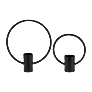 Porte-bougie moderne en métal pour bougies chauffe-plat, chandelier minimaliste pour centres de table, décoration de salon - Product Image 1