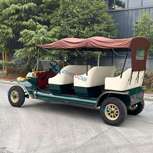 Vehículos eléctricos verdes 6-8 asientos Proveedor de automóviles clásicos <span class=keywords><strong>Limusina</strong></span> con batería Carros de golf Transporte especial - Product Image 4