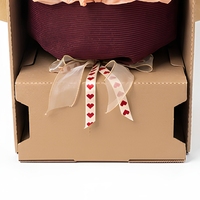 Boîte cadeau écologique recyclable pour bouquet, boîte d'emballage rigide en carton ondulé pour la livraison de fleurs