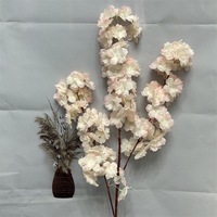 Meistverkaufte Seiden-Kirschblütenzweige mit Langem Stiel Künstliche Kirschblütenzweige Bouquet Großpackung Blumen für Hochzeit Heimdekoration