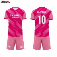 Tenue de football sublimée de haute qualité pour équipes, clubs, écoles, universités, adultes et jeunes, en tissu antibactérien, anti-humidité et aux couleurs résistantes
