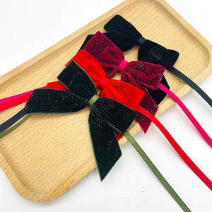 E-Magic Premium Ruban de velours pré-teid brillant avec ceinture pour la décoration du sapin de Noël Ornements de Noël - Product Image 1