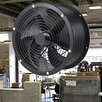 YWF-t500 Elektrischer Gusseisen-Kugellager-Außenläufermotor Wandmontierter Küchenabluftventilator 500mm Durchmesser OEM