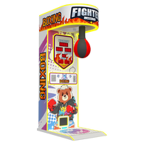 Simulateur de boxe pour enfants à monnayeur, machine de jeu de sport d'intérieur 1 joueur, prise en charge de l'anglais, garantie 1 an