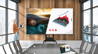 Transtech Workhub P1.5 All-in-One LED Conference Display 1080P HDR10+ 600CD Brightness Video Wall untuk Periklanan