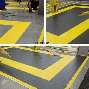 PVC Interlocking <b>Plastic</b> Floor <b>Tiles</b> Anti-Slip Industrial Flooring for Garage Workshop - Product Image 6