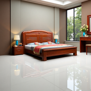 Cama King Size de Madera Sólida con Diseño Moderno y Elegante, Personalizable con Altura Ajustable, Duradera y Fácil de Montar, para Suites de Hotel de Lujo, Elande - Product Image 2