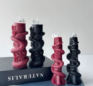Juego <span class=keywords><strong>de</strong></span> 6 Velas Aromáticas <span class=keywords><strong>de</strong></span> Serpiente Hechas a Mano para Halloween, Decoración Gótica Espeluznante para Fiestas, <span class=keywords><strong>Casa</strong></span> <span class=keywords><strong>del</strong></span> Terror, Festividades Religiosas - Product Image 5