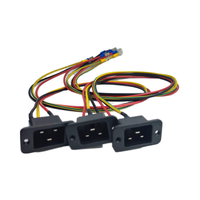 שקע חשמל C20 סיטונאי עם חוטי בידוד ניילון 10A 15AWG עבור 36V 48V 60V אופניים חשמליים אוניברסליים וקורקינט