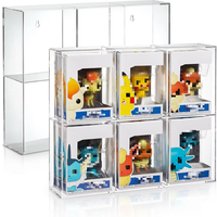 Vitrine de présentation en acrylique Starfar moderne, écologique, portable, épaisseur 3 mm, surface polie, pré-assemblée, pour vêtements de 6 pouces