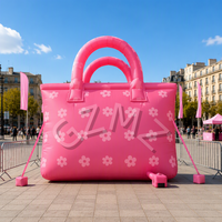 Ballon publicitaire géant gonflable en PVC, modèle sac à main, résistant à l'eau, facile à installer, conception personnalisée en gros