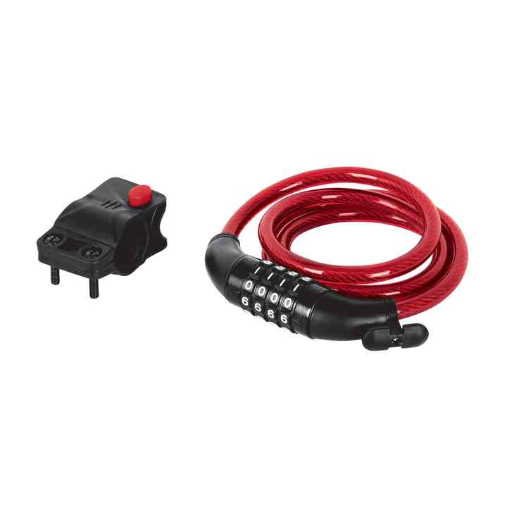 Hermex CB-10C 10mm X 1.20m Combination Cable Lock Steel Password Cable for Biking & Motorcycles Portable Safety Feature