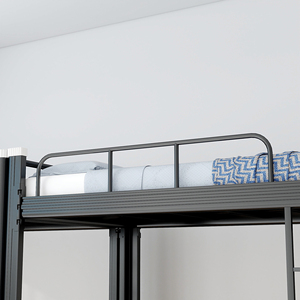 Двухъярусная кровать Homniture Modern с регулируемым стальным каркасом, полноразмерная, прочная и устойчивая конструкция, для использования в школах - Product Image 6
