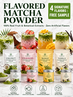 Poudre de Matcha en vrac de qualité AAA, directement de l'usine OEM, en bouteille portable avec bouchon à vis sécurisé, réutilisable, en matériau de qualité alimentaire