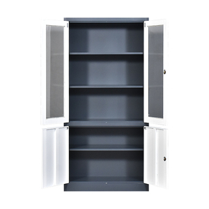 ตู้เก็บเอกสารเหล็กสำนักงานแบบบานเปิดกระจก - Product Image 4