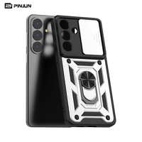 Pour itel S26 ULTRA 4G, coque de téléphone antichoc deux en un, combo avec objectif coulissant, étui pour téléphone avec béquille